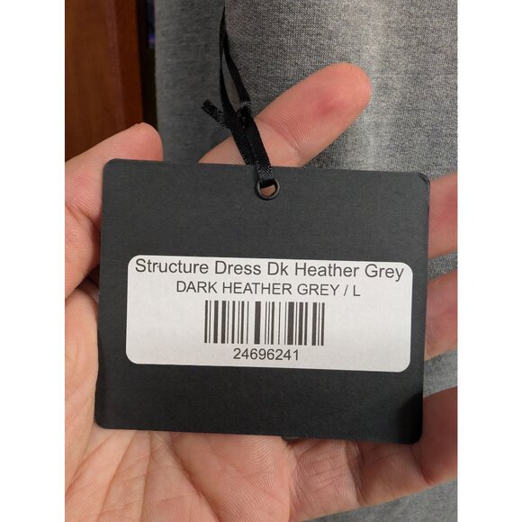 DYI Women's Structure Dress Dark Heather Grey Size Large - Picture 3 of 6